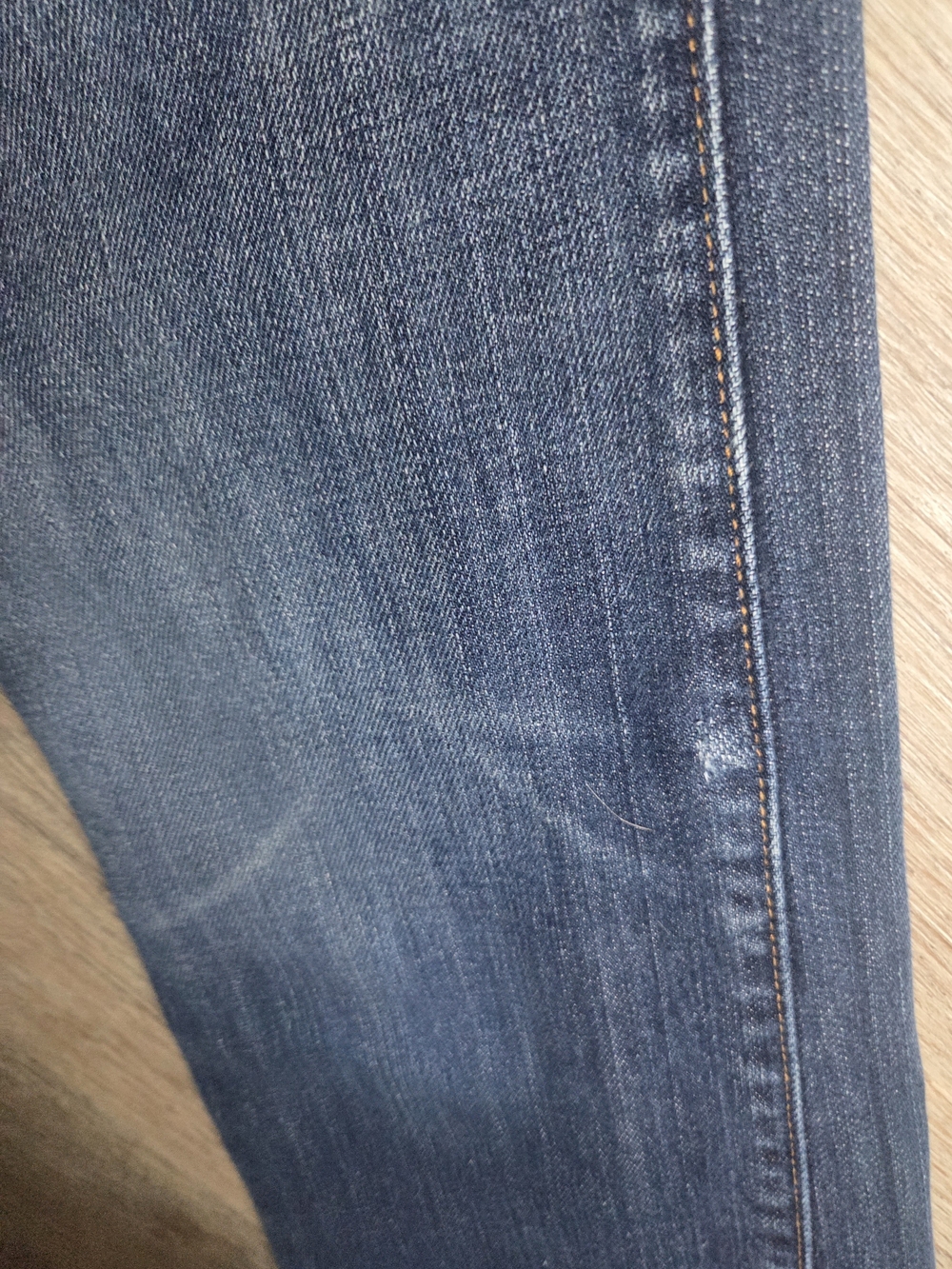 7 For All Mankind Boy Cut Jeans Dark Wash Stretch Straight Leg Premium Denim - Picture 12 of 15